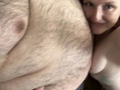 Petite british mistress worships huge 440lb bhm belly - hot amateur homemade fetish